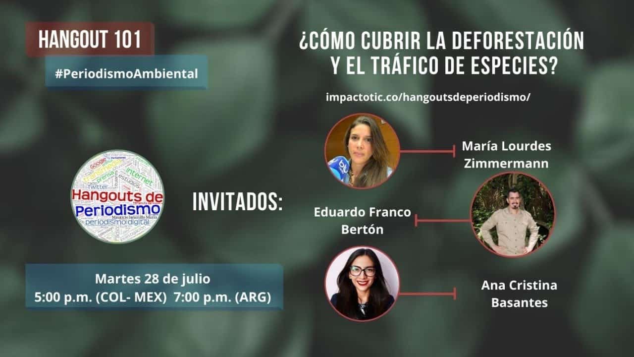 101. Periodismo ambiental: ¿Cómo cubrir la deforestación y el tráfico de especies?